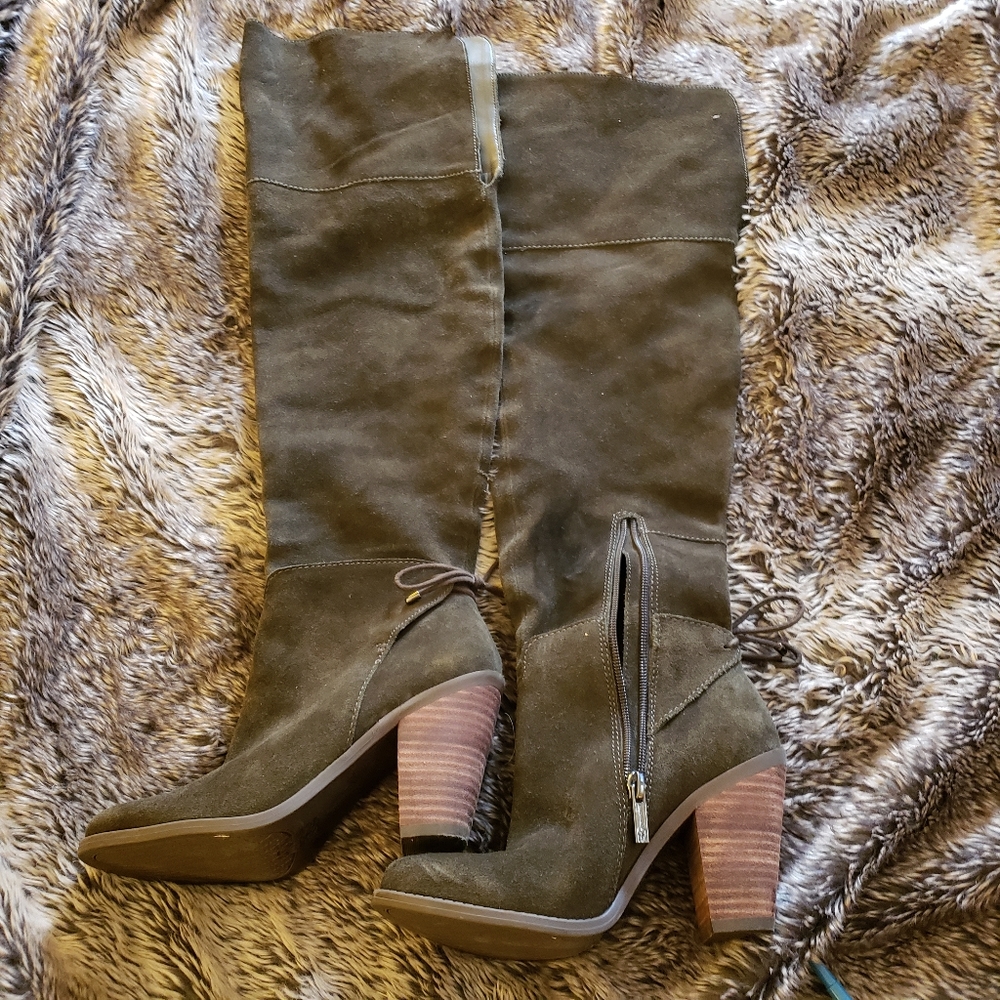 NWOT Jessica Simpson over the knee suede boots